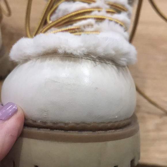 Francesca’s Fur Lace Up Booties - Picture 12 of 16